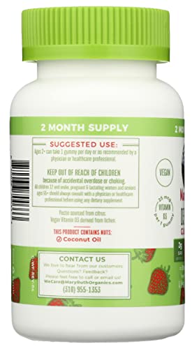 Vitamin D3 + Vitamin B12 | 2 Month Supply | Vitamin D & B12 Vitamin Supplements for Adults & Kids | Supports Bone Health | Promotes Energy Boost | Vegan | Non-GMO | Gluten Free | 60 Servings