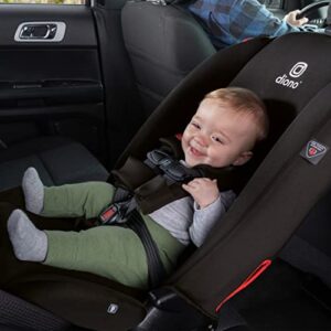 Diono Radian 3R, 3-in-1 Convertible Car Seat, Rear Facing & Forward Facing, 10 Years 1 Car Seat, Slim Fit 3 Across, Jet Black