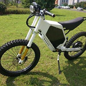 19" Motorcycle Wheel & Seat 3000W-8000W Powerful Electric Mountain Bike MTB Ebike Beach Cruiser (750C TFT Display, 72V8000W(150A Sine-Wave Controller) + 40AH Panasonic Cell Battery)