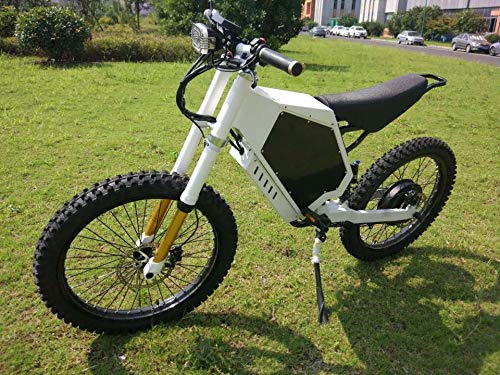 19" Motorcycle Wheel & Seat 3000W-8000W Powerful Electric Mountain Bike MTB Ebike Beach Cruiser (750C TFT Display, 72V8000W(150A Sine-Wave Controller) + 40AH Panasonic Cell Battery)