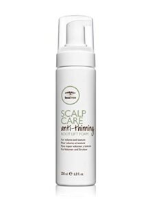 tea tree scalp care anti-thinning root lift foam, volumizing mousse, for thinning hair, 6.8 fl. oz.