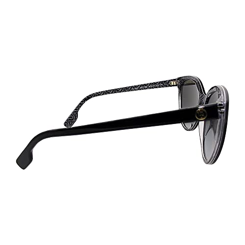 BURBERRY BE 4365 39778G Black Plastic Cat-Eye Sunglasses Grey Gradient Lens