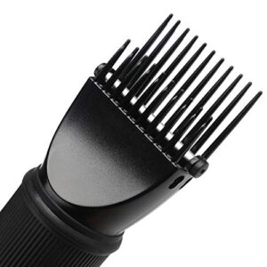 Segbeauty Blow Dryer Comb Attachment, Black Brush Attachments for Hair Dryer Concentrator Nozzle 1.57-1.97", Pro Hairdressing Styling Salon Tool for Straightening Detangling Fine Curly Natural Hair