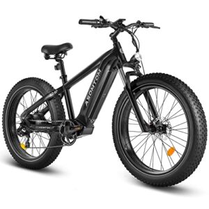 asomtom electric bikes for adults 750w bafang motor 48v 15ah removable battery 26″ fat tire electric mountain bike with shimano 7-speed e-bikes with 45-60 mile range – ul certified