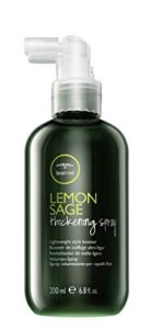 tea tree lemon sage thickening spray, builds body + boosts volume, for fine hair, 6.8 fl. oz.