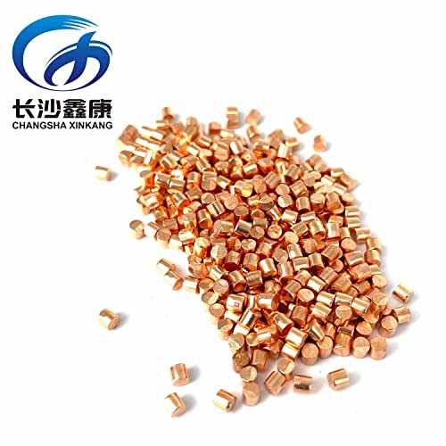 Copper Metal Nuggets 99.999% Pure Copper (Cu) Pellets Copper Raw Materials for Experiment, Research,Industry Materials, Element Collection (99.999% D3X3mm)