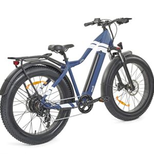 EZ BREEZE Electric Bike for Adults -Fat Tire E-Bike Commuting |750W Motor |48V 14ah Battery W/Fast Charge |Electric Bicycle for Men Women -Dual-Disc Brake |Snow Beach Mountain |7-Speed, 26"