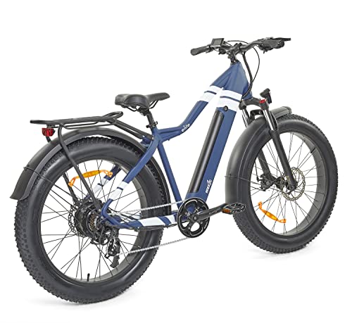 EZ BREEZE Electric Bike for Adults -Fat Tire E-Bike Commuting |750W Motor |48V 14ah Battery W/Fast Charge |Electric Bicycle for Men Women -Dual-Disc Brake |Snow Beach Mountain |7-Speed, 26"