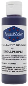 americolor soft gel paste food color, 4.5-ounce, regal purple