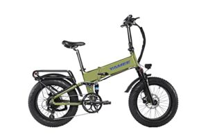 yamee 750s off-road electric bike for adults, ebikes, 48v 14.5ah lithium battery folding bike shimano 8 speed shifter electric bikes 20″ 4.0 all terrain fat tire ebike for men women