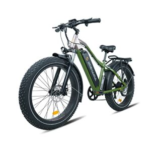 senada electric bike for adults, 1000w fat tire electric bikes snow ebikes, saber-pro 48v 21ah battery long range 45-80miles 26″ x 4″ fat tire ebike, electric bicycle with shimano 7-speed