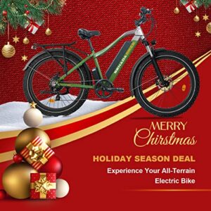 SENADA Electric Bike for Adults, 1000W Fat Tire Electric Bikes Snow Ebikes, Saber-PRO 48V 21Ah Battery Long Range 45-80Miles 26" x 4" Fat Tire Ebike, Electric Bicycle with Shimano 7-Speed