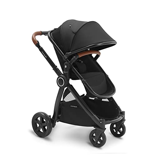 Mompush Ultimate2 Baby Stroller with Removable Bassinet - Full-Size Baby Strollers for Comfortable Outings with Baby - Toddler Stroller with Reversible Stroller Seat - Smooth Glide Bassinet Stroller