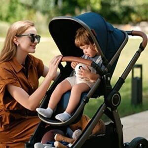 Mompush Ultimate2 Baby Stroller with Removable Bassinet - Full-Size Baby Strollers for Comfortable Outings with Baby - Toddler Stroller with Reversible Stroller Seat - Smooth Glide Bassinet Stroller