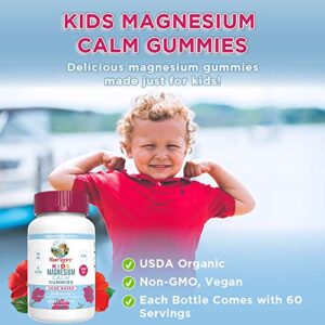 USDA Organic Vitamin C Gummies for Kids & Kids Magnesium Citrate Gummies Bundle by MaryRuth's | Immune Support & Overall Health | Magnesium Supplement | Stress Relief, Bone, Nerve, Gut Health