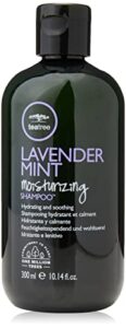 tea tree lavender mint moisturizing shampoo, hydrates + soothes, for coarse + dry hair, 10.14 fl. oz.