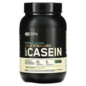 optimum nutrition gold standard 100% casein, french vanilla, 2 lbs (907 g)