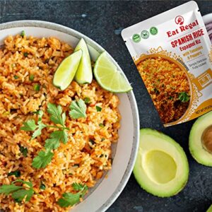 Eat Regal Spanish Style Rice In Hood & Tray, Ready To Eat in 90 Seconds, Microwavable in just 90 Seconds, Nutritious & Delicious 8.8 Ounce (Pack of 8)