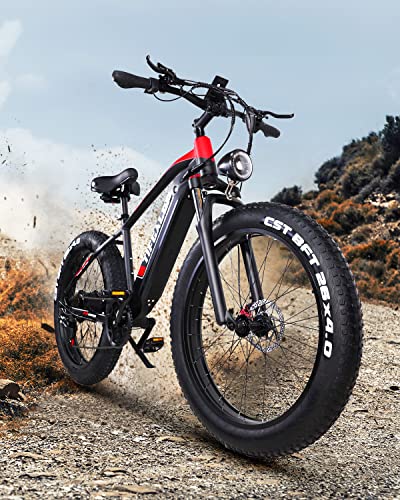 COFANSON Electric Bike for Adults - 1000W Ebike with 33 MPH 60 Miles Range, 26" x 4.0" Off-Road Fat Tires Electric Bicycle 7 Speed E Bike 864Wh (48V18Ah) Removable Battery…