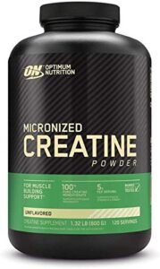 optimum nutrition creatine powder, unflavored, 600 gram