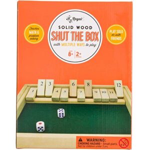 Regal Games Shut The Box 12 Spot Game Set