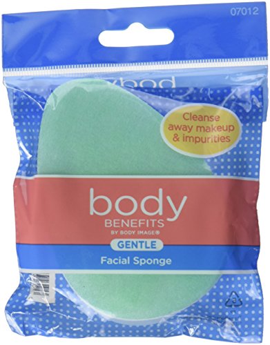 Body Benefits-Gentle Exfoliating Facial Scrub Sponge-0.02 Pound (Pack of 6); For Improved Facial Cleansing Circulation and Healthier Look