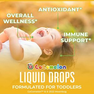 USDA Organic Cocomelon Toddler Vitamin C Liquid Drops & Vitamin D3 + K2 Spray for Toddlers Bundle by MaryRuth's | Immune Support for Kids | Calcium Absorption | Strong Bones | Vegan | Non-GMO