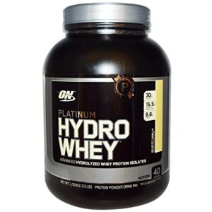 optimum nutrition 100% platinum hydro whey velocity vanilla 3.5lb protein