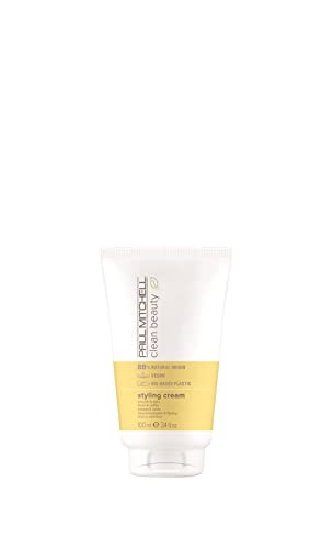 Paul Mitchell Clean Beauty Styling Cream, Smooth & Style, For All Hair Types, 3.4 fl. oz.