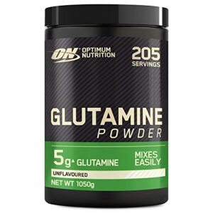 optimum nutrition glutamine powder, unflavoured, 2.2 lb (1000 gram) 194 servings