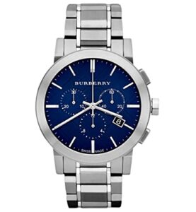 burberry check stamped chronograph mens watch bu9363