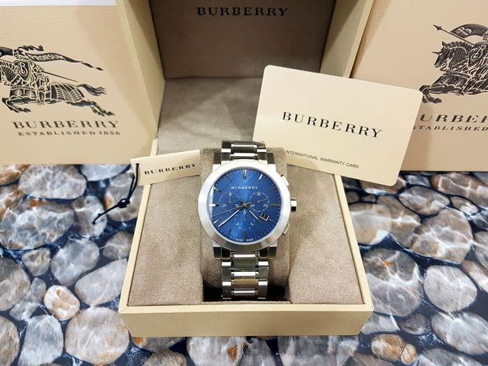 Burberry Check Stamped Chronograph Mens Watch BU9363