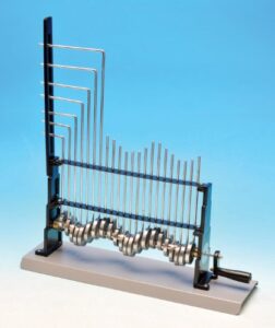 wave apparatus demo, metal – longitudinal and transverse motion – advanced – eisco labs