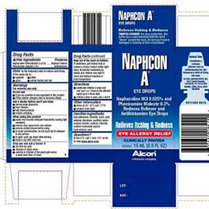 Alcon Naphcon Eye Drops, Allergy Relief 15 ml