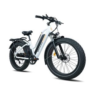 senada fat tire electric bike 26″x4″ electric bicycle for adults 30 mph, 1000w motor 48v 21ah battery snow adults ebike with shimano 7-speed for electric commuter/trail riding,ul certified