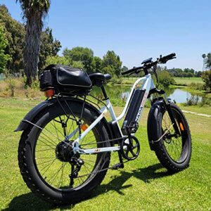 SENADA Fat Tire Electric Bike 26"X4" Electric Bicycle for Adults 30 MPH, 1000W Motor 48V 21AH Battery Snow Adults Ebike with Shimano 7-Speed for Electric Commuter/Trail Riding,UL Certified