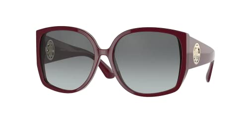 BURBERRY BE4290 340311 61MM Bordeaux/Grey Gradient Square Sunglasses for Women + BUNDLE With Designer iWear Complimentary Eyewear Kit