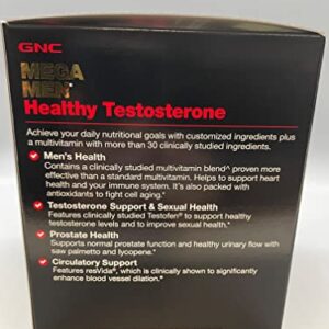 GNC Mega Men Healthy Testosterone Vitapak Program - 30 Vitapaks