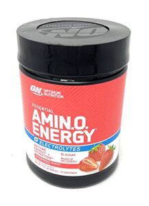 optimum nutrition essential amino energy + electrolytes, strawberry burst, 72 servings