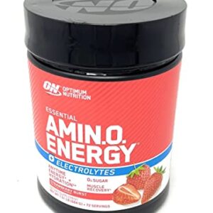 Optimum Nutrition Essential Amino Energy + Electrolytes, Strawberry Burst, 72 Servings