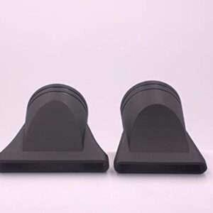 2PCS(Not Universal) Black Plastic Salon Hair Dryer Nozzle Replacement Narrow Concentrator Replacement Blow Flat Hair Drying Nozzle Special for Diameter 4.5cm