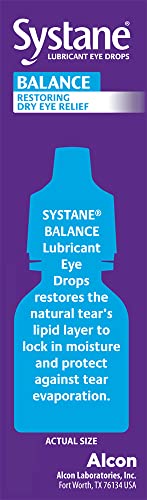 Systane Balance Lubricant Eye Drops, Restorative Formula, Twin pack, 0.33 Fl Oz (Pack of 2)