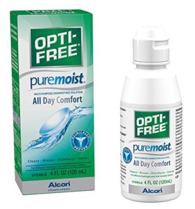 alcon opti-free puremoist multi-purpose disinfecting solution, white, 4 fl oz