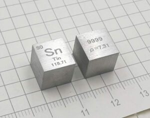 10mm tin metal cube 99.9% pure for element collection lab experiment material hobbies substance block display