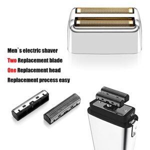 Replacement Foil and Cutters for BaBylissPRO Barberology Double Foil Shaver, Replacement Foil for BaBylissPRO Barberology FXFS2 Shaver, Silver