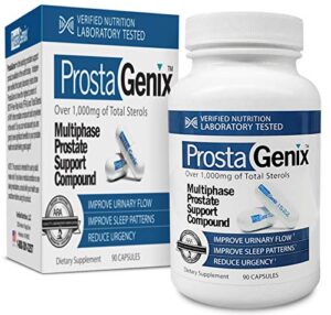 prostagenix multiphase prostate supplement-featured on larry king investigative tv show – over 1 million sold -end nighttime bathroom trips, urgency, & more. 90 capsules