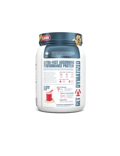 Dymatize ISO100 Hydrolyzed Protein Powder, 100% Whey Isolate, 25g of Protein, 5.5g BCAAs, Gluten Free, Fast Absorbing, Easy Digesting, Fruity Pebbles, 20 Servings