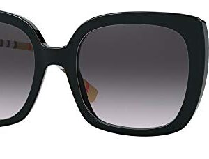 BURBERRY Caroll BE 4323 38538G Black Plastic Square Sunglasses Black Gradient Lens