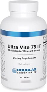douglas laboratories ultra vite 75 ii | vitamin/mineral/trace element supplement | 90 tablets