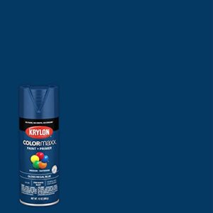 Krylon K05535007 COLORmaxx Spray Paint and Primer for Indoor/Outdoor Use, Gloss Regal Blue 12 Ounce (Pack of 1)